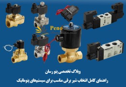 راهنمای کامل انتخاب شیر برقی مناسب برای سیستم‌های پنوماتیک | آموزش تخصصی پنو رسان